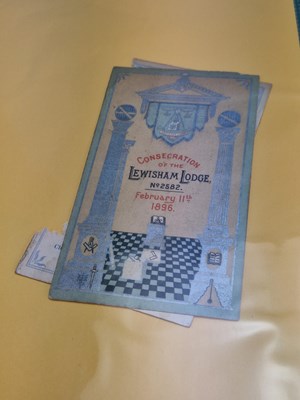 Lot 105b - Menus/Ephemera - A group pertaining to 19th...