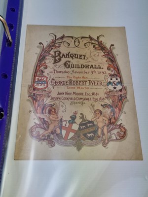 Lot 107 - Menus/Ephemera - A group pertaining to...