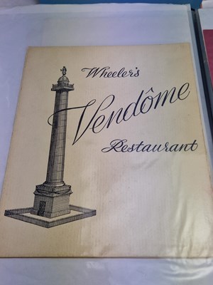 Lot 108 - Menus/Ephemera - A group pertaining to Vintage...