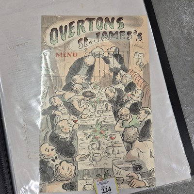 Lot 108a - Menus/Ephemera - A group pertaining to Vintage...