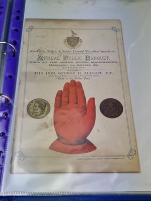 Lot 112A - Menus/Ephemera - A group pertaining to Rare...