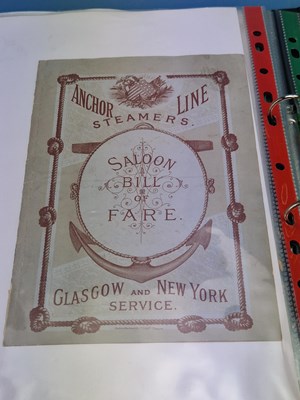 Lot 118A - Menus/Ephemera - A group pertaining to...