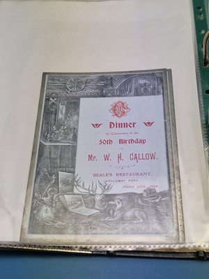 Lot 121 - Menus/Ephemera - A group pertaining to...