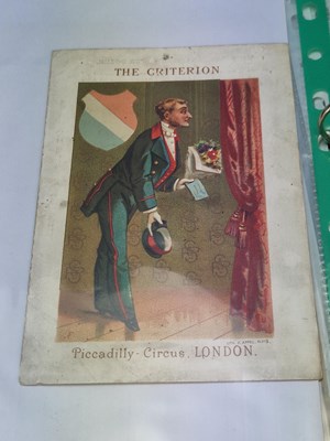 Lot 121A - Menus/Ephemera - A group pertaining to...