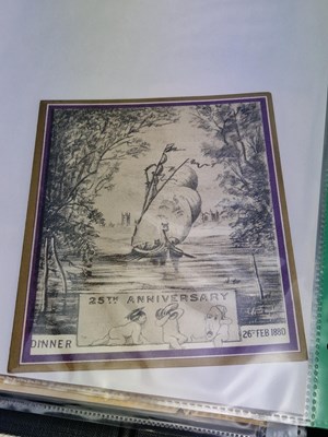 Lot 125 - Menus/Ephemera - A group pertaining to...