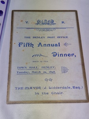 Lot 125a - Menus/Ephemera - A group pertaining to...