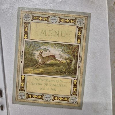 Lot 128b - Menus/Ephemera - A group pertaining to...