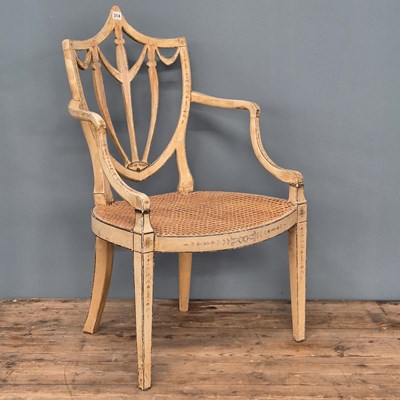 Lot 314 - A 19th-century Neoclassical style armchair in...