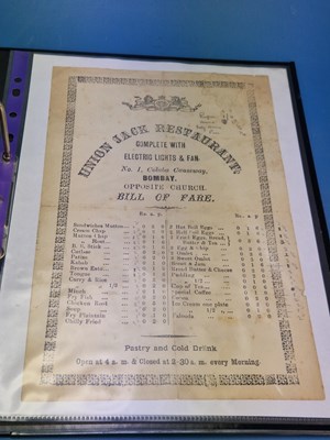 Lot 137 - Menus/Ephemera - A group pertaining to...