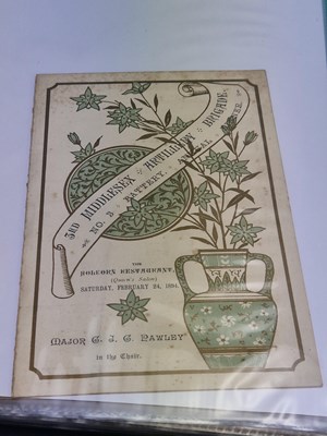 Lot 137A - Menus/Ephemera - A group pertaining to...