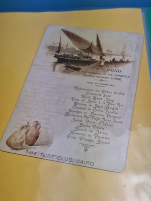 Lot 137B - Menus/Ephemera - A group pertaining to...