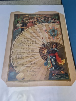 Lot 139 - Menus/Ephemera - A group pertaining to French...