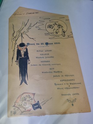 Lot 139A - Menus/Ephemera - A group pertaining to French...