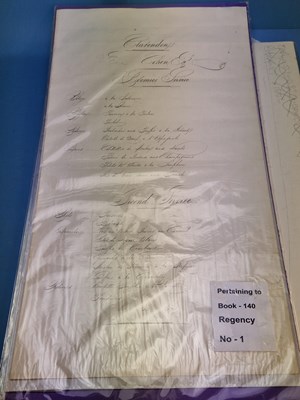 Lot 140 - Menus/Ephemera - A group pertaining to 18th...