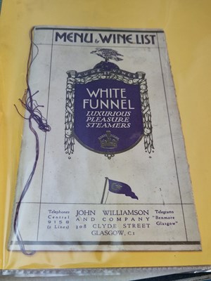 Lot 144 - Menus/Ephemera - A group pertaining to...