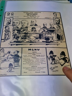 Lot 145 - Menus/Ephemera - A group pertaining to...