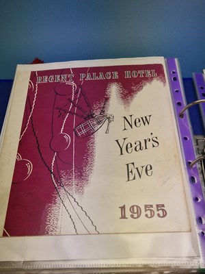 Lot 154 - Menus/Ephemera - A group pertaining to 1950's...