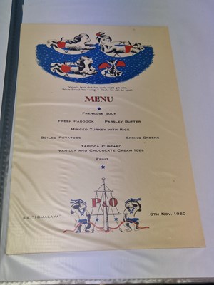 Lot 155 - Menus/Ephemera - A group pertaining to Cruise...