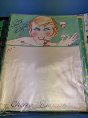 Lot 156B - Menus/Ephemera - A group pertaining to...