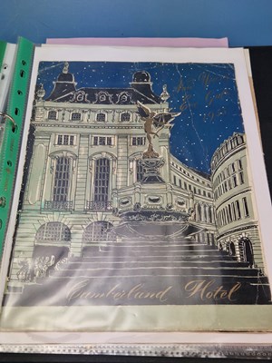 Lot 157B - Menus/Ephemera - A group pertaining to 20th...