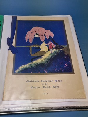 Lot 168 - Menus/Ephemera - A group pertaining to In...