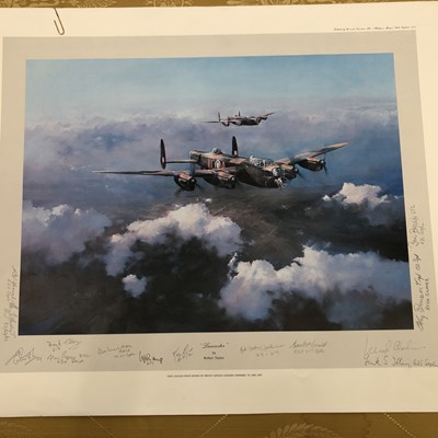 Lot 1803 - Print - Lancaster, Robert Taylor with signatures