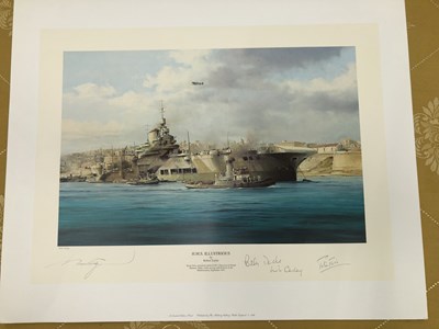 Lot 1807a - Print - HMS Illustrious (195/250) Robert...