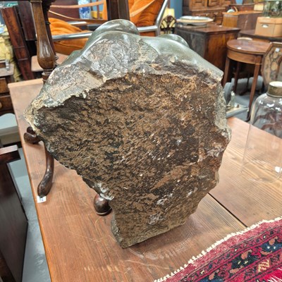 Lot 1066 - An African large carved hardstone sculpture.