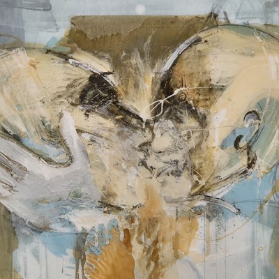 Lot 1152 - Phylis Crolla (B.1962) ARR.  Abstract- Kissing...