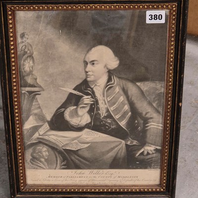 Lot 380 - After R.E Pine, a late 18th century Mezzotint...