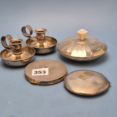 Lot 353 - An unusual pair of antique American Gorham...