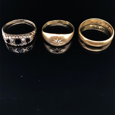 Lot 1236E - A 22ct gold wedding ring, size R, weight 3.96...