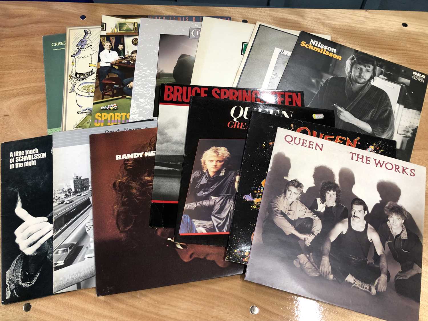 Lot 45 - Rock - group of 14 LP Records; Queen - The...
