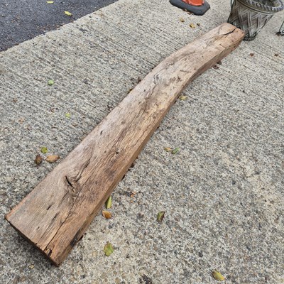 Lot 1216 - A large antique oak Beam. w 259.5 x d 24.5 x...