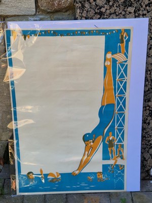 Lot 181 - Ball room Menus - Poster size unused ballroom...