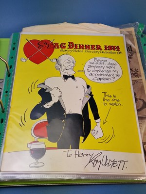 Lot 182 - Menus/Ephemera - A group pertaining to clubs...