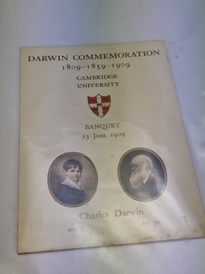 Lot 183 - Menus/Ephemera (Darwin)- A group pertaining to...