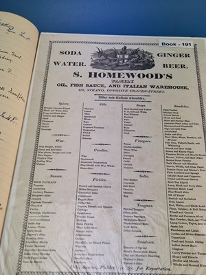Lot 191 - Advertising Broad sheet C 1815 S Homewoods Oil...
