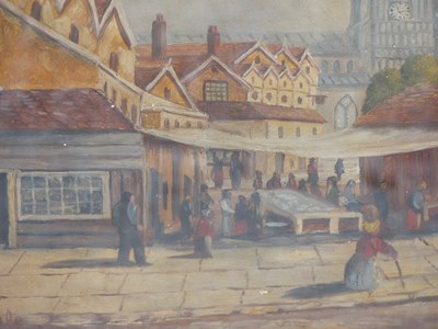 Lot 255 - Late Victorian school, Norwich fish market...
