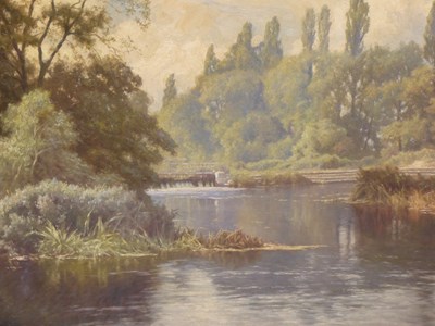 Lot 277 - Edward Henry Holder (1947-1922), a weir at...