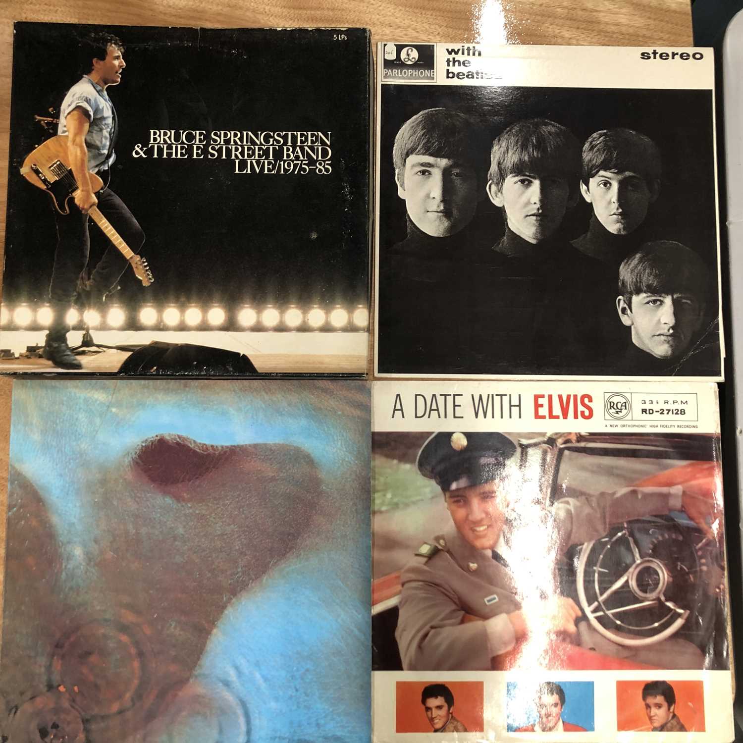 Lot 59 - Rock / Pop approx 50 LP records; Elvis, Cliff,...