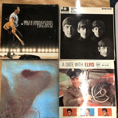 Lot 59 - Rock / Pop approx 50 LP records; Elvis, Cliff,...