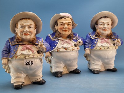 Lot 286 - Three Conta & Boehme porcelain sailor form...