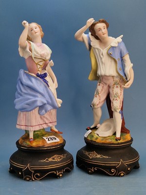 Lot 289 - A pair of late 19th century French bisque...