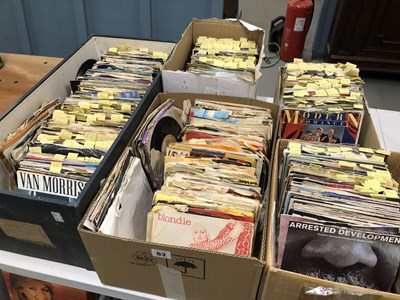 Lot 63 - A large collection of 7" Single Records; Pop...