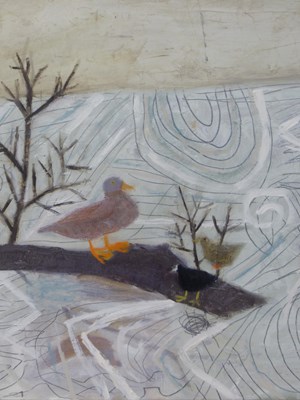 Lot 315 - Emma McClure (B1962), ARR. 'Winter Pond', oil...