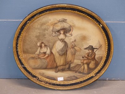 Lot 332 - A pair of late 18th/early 19th century oval...