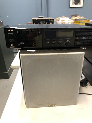 Lot 72 - An Akai GX-52 Cassette deck and a Tannoy...