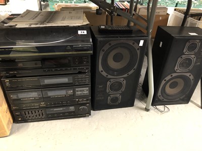 Lot 74 - A JVC stereo system: DR-E300LBK Double...