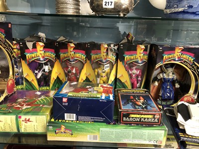 Lot 219 - Boxed Power Rangers, a Star Wars Tazo pack, a...